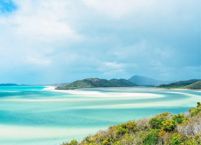 Whitsunday Islands son el corazón de la Gran Barrera de Coral en la costa de Queensland, Australia.
