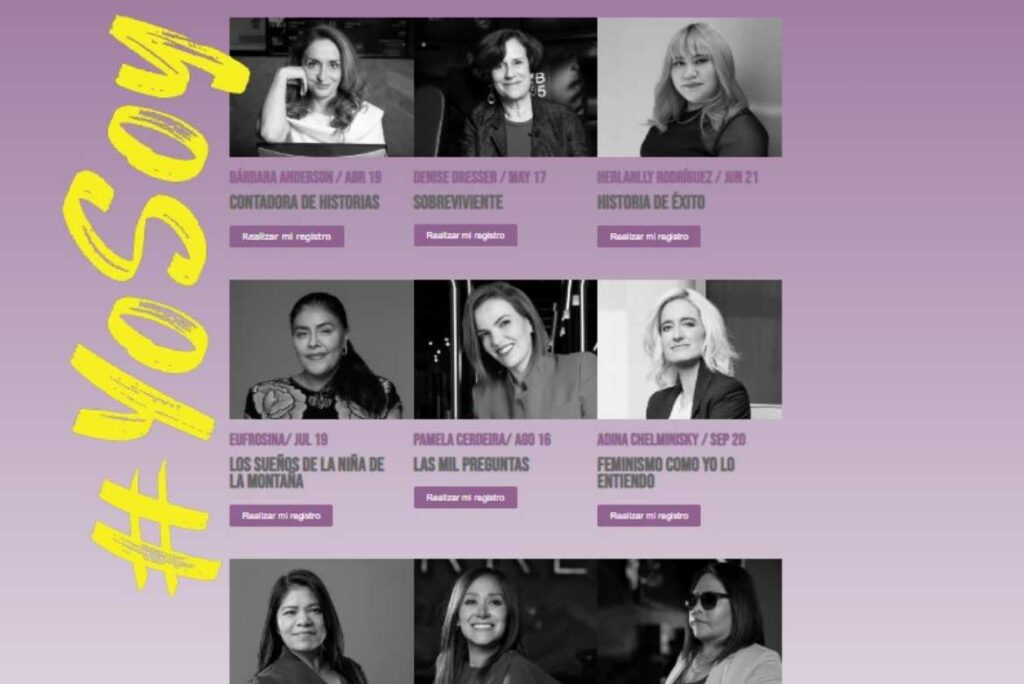 Nueve mujeres se unen para dar conferencias en el programa Cinemex + 51. 